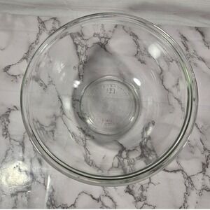 Vintage Anchor Hocking‎ Clear Glass Mixing Bowl Kitchenware
